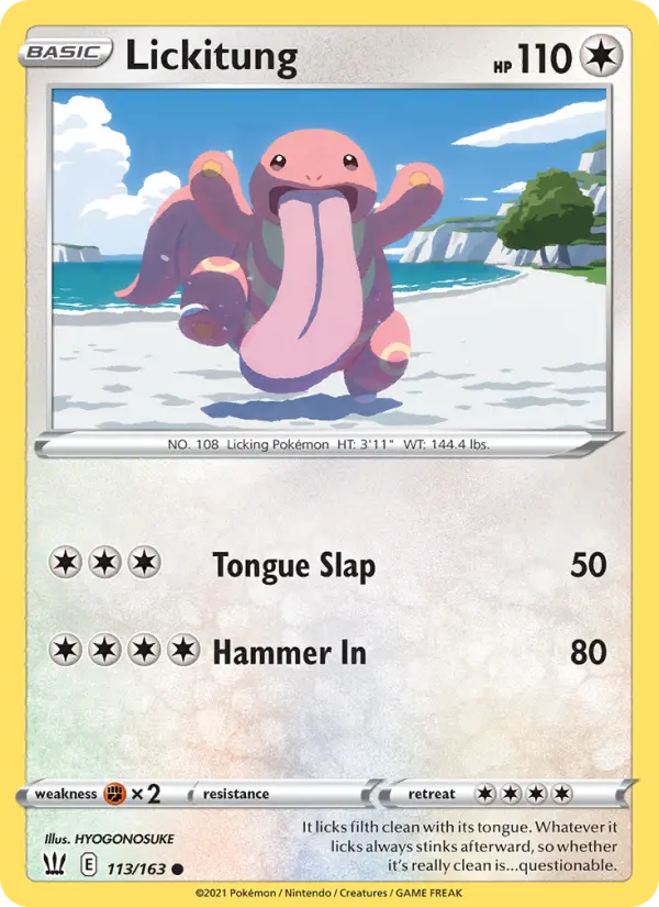 Lickitung — Battle Styles card #113