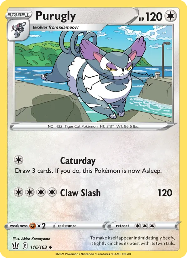 Purugly — Battle Styles card #116