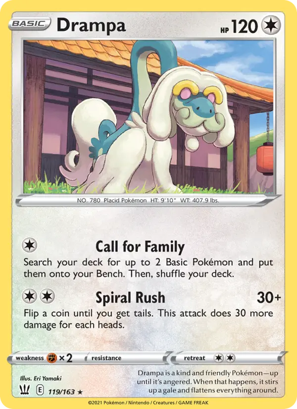 Drampa — Battle Styles card #119