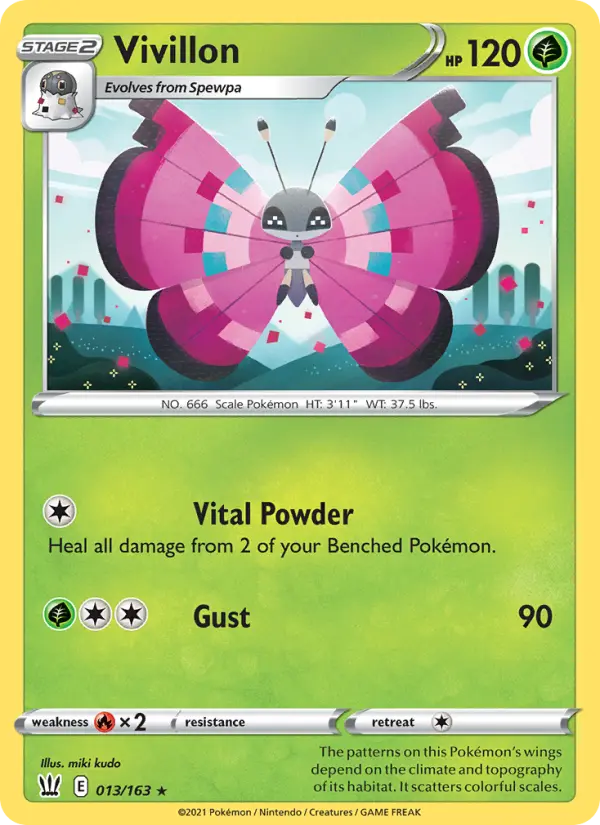 Vivillon — Battle Styles card #13