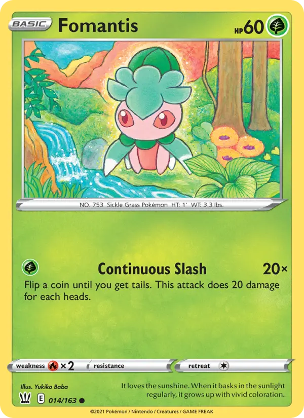 Fomantis — Battle Styles card #14