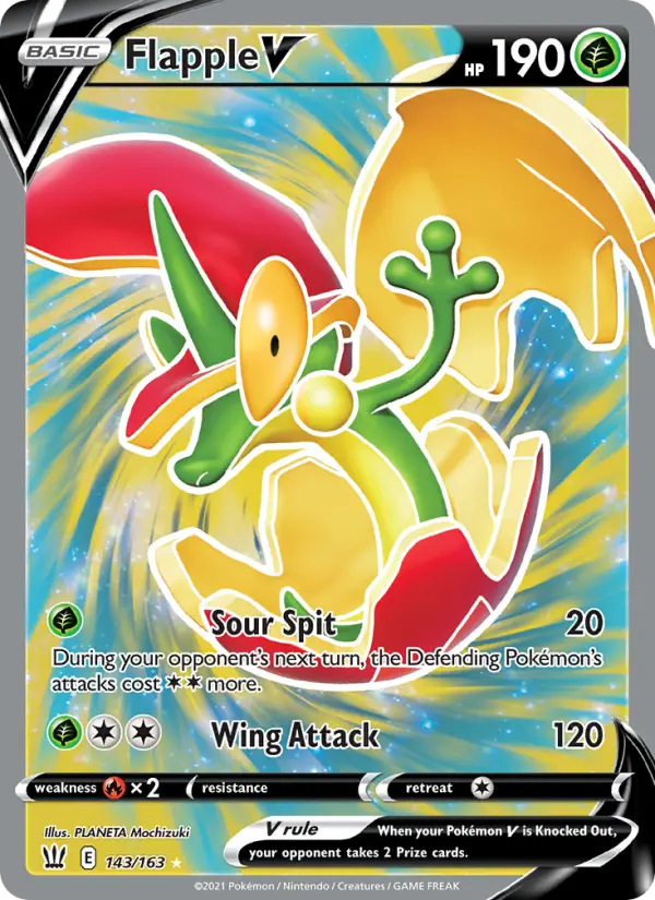Flapple V — Battle Styles card #143