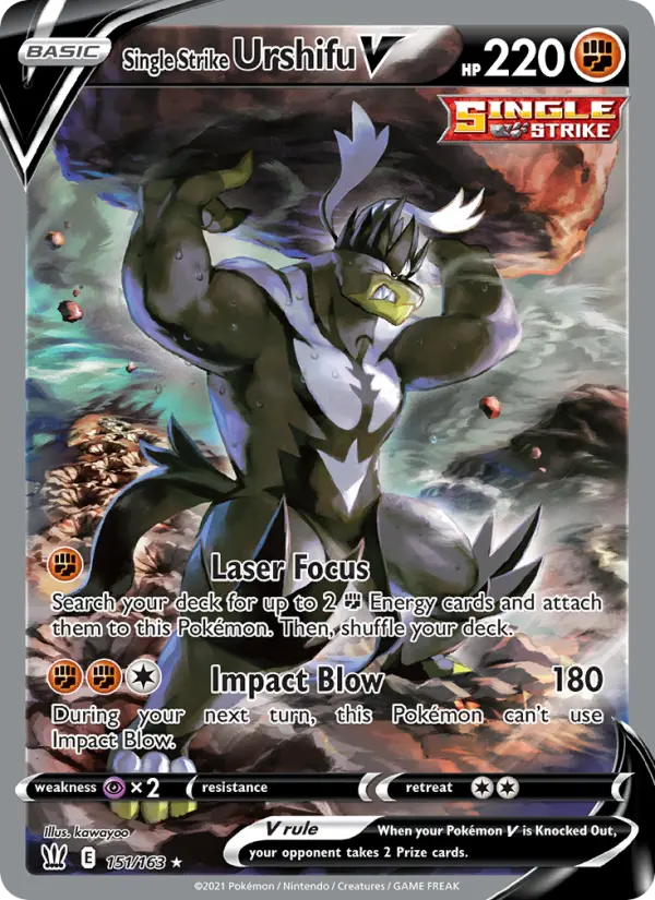 Single Strike Urshifu V — Battle Styles card #151