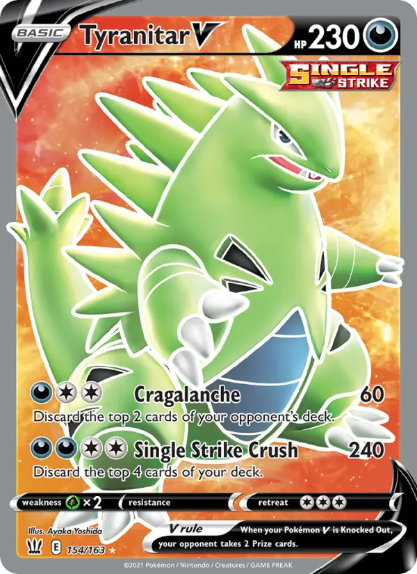 Tyranitar V — Battle Styles card #154