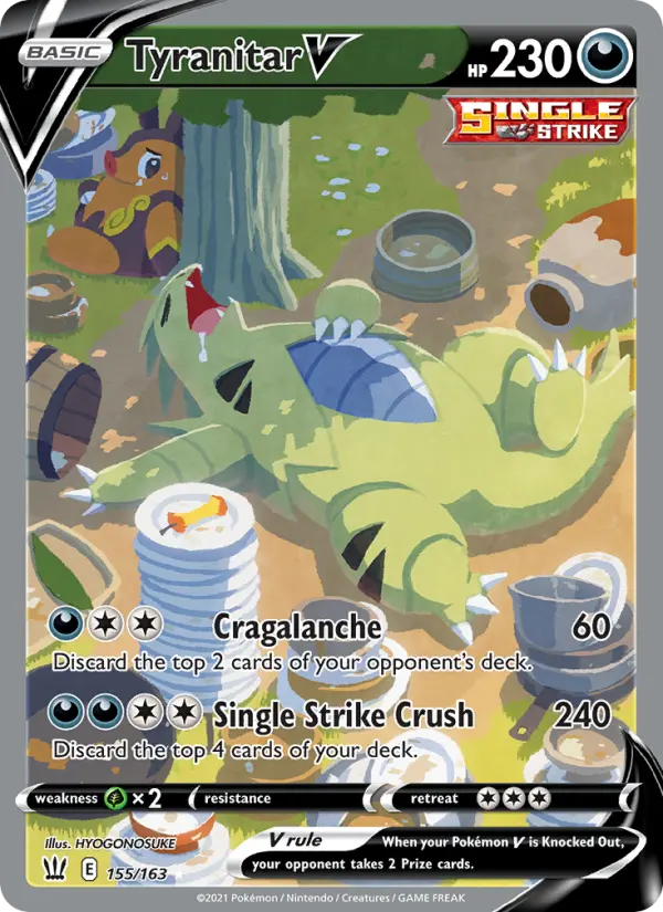 Tyranitar V — Battle Styles card #155