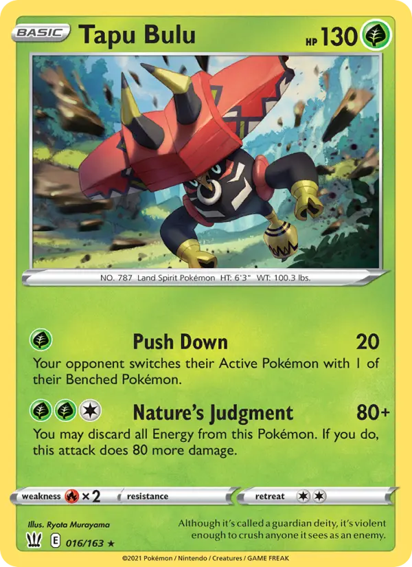 Tapu Bulu — Battle Styles card #16