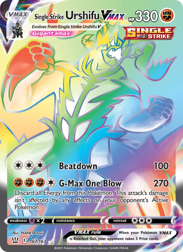 Single Strike Urshifu VMAX — Battle Styles card #167