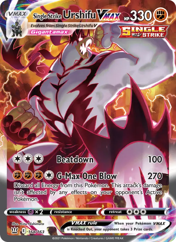 Single Strike Urshifu VMAX — Battle Styles card #168