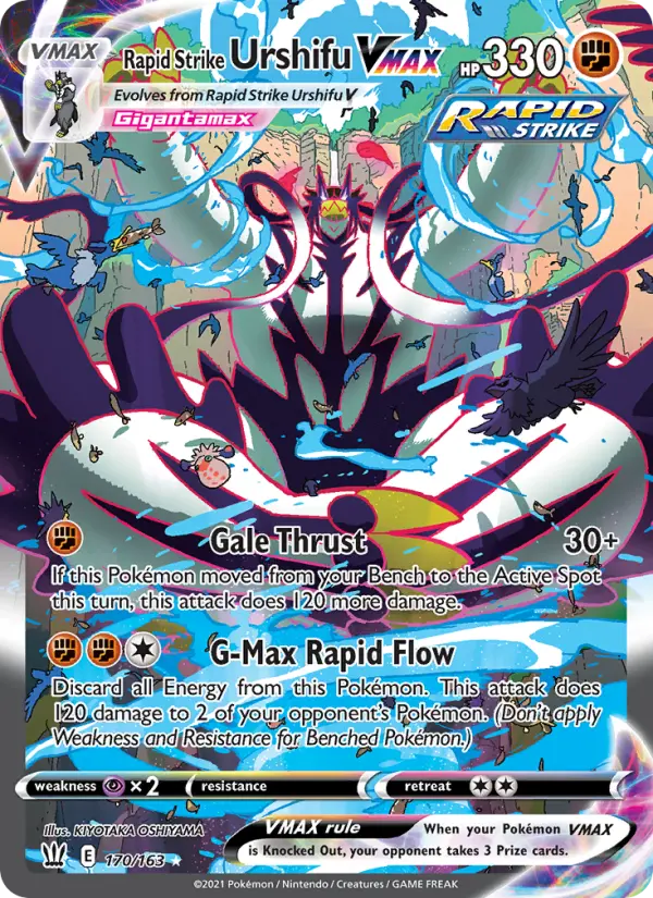 Rapid Strike Urshifu VMAX — Battle Styles card #170