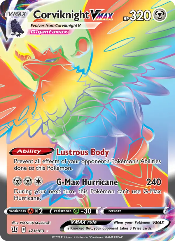 Corviknight VMAX — Battle Styles card #171