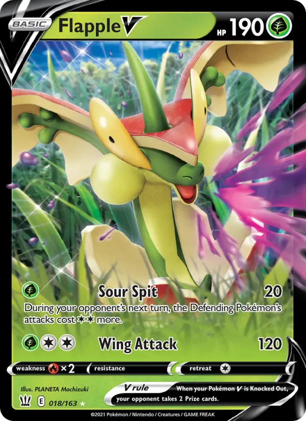 Flapple V — Battle Styles card #18