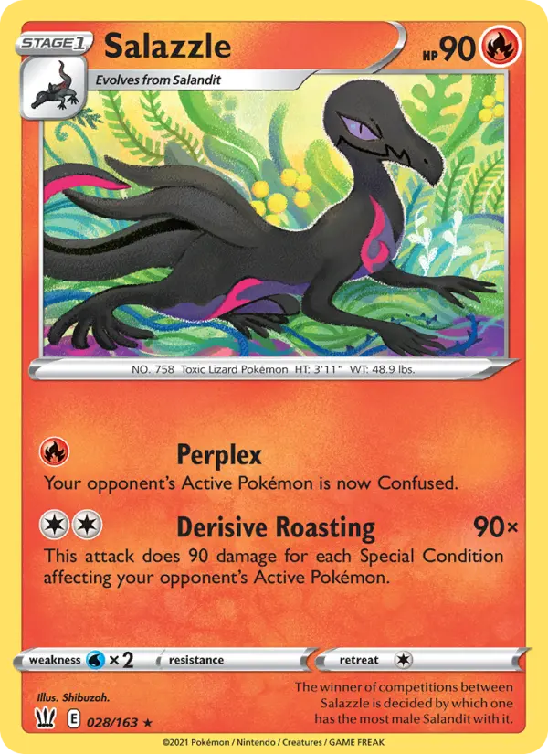 Salazzle — Battle Styles card #28