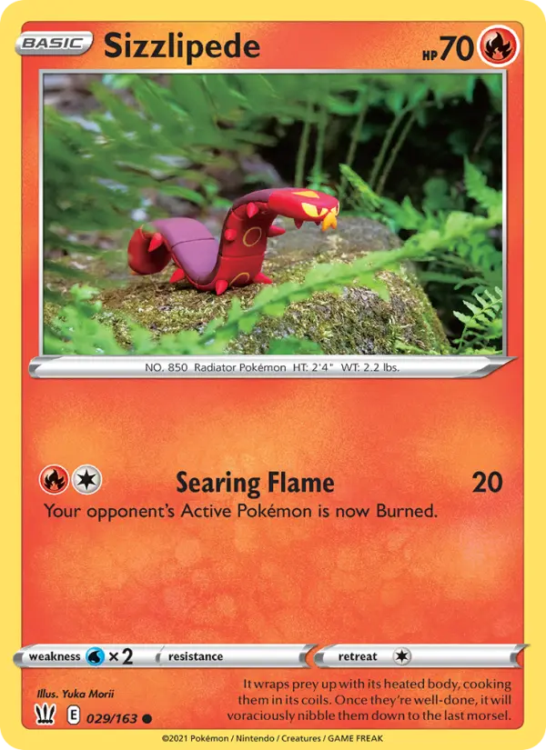 Sizzlipede — Battle Styles card #29