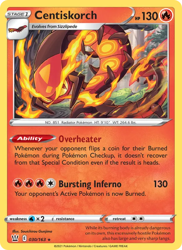 Centiskorch — Battle Styles card #30
