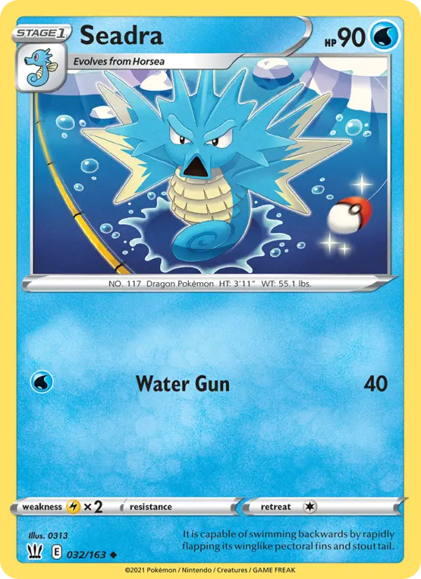 Seadra — Battle Styles card #32