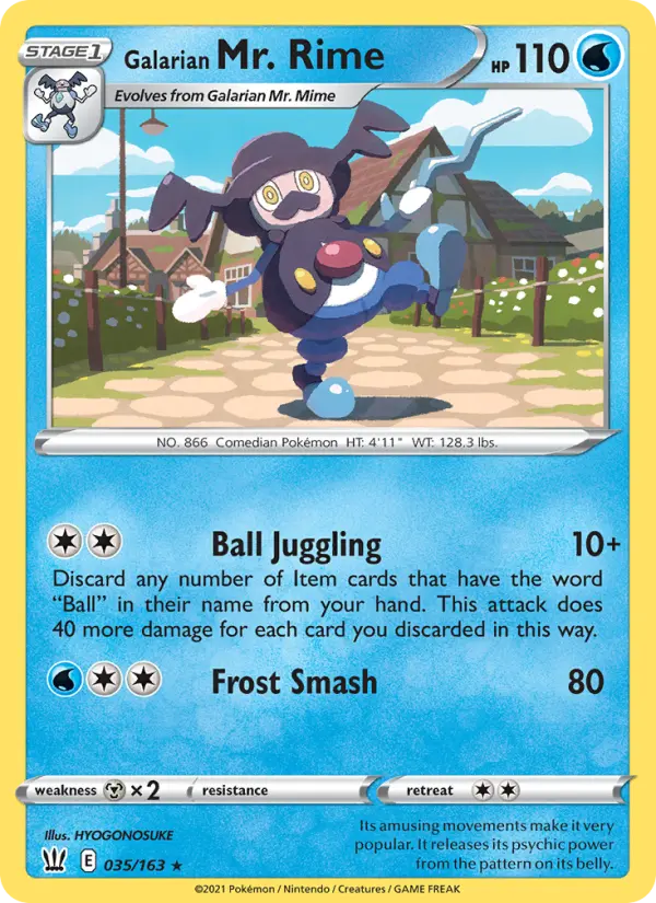 Galarian Mr. Rime — Battle Styles card #35