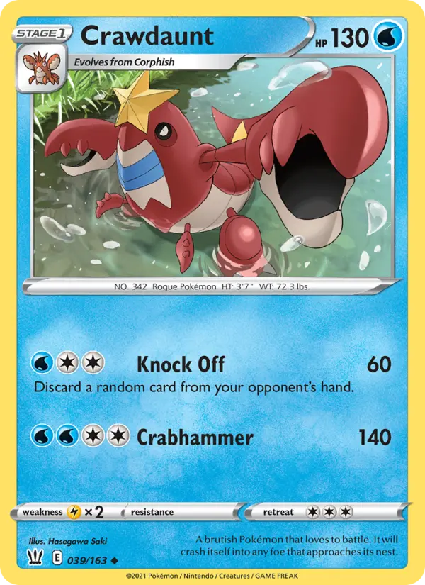 Crawdaunt — Battle Styles card #39