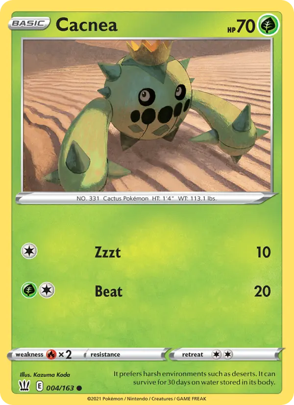 Cacnea — Battle Styles card #4