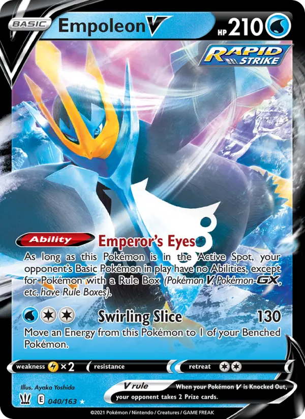 Empoleon V — Battle Styles card #40