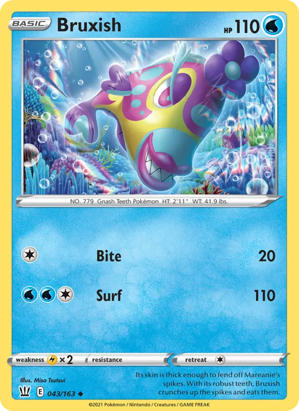 Bruxish — Battle Styles card #43