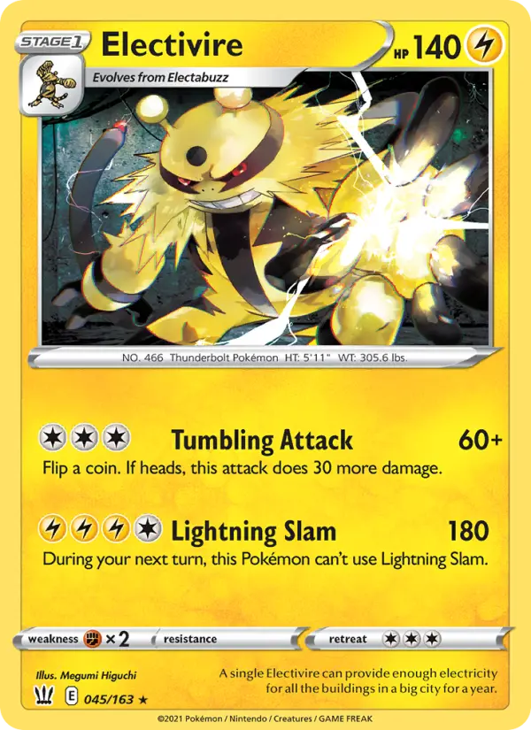 Electivire — Battle Styles card #45