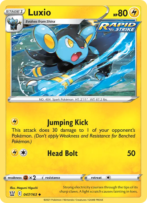 Luxio — Battle Styles card #47