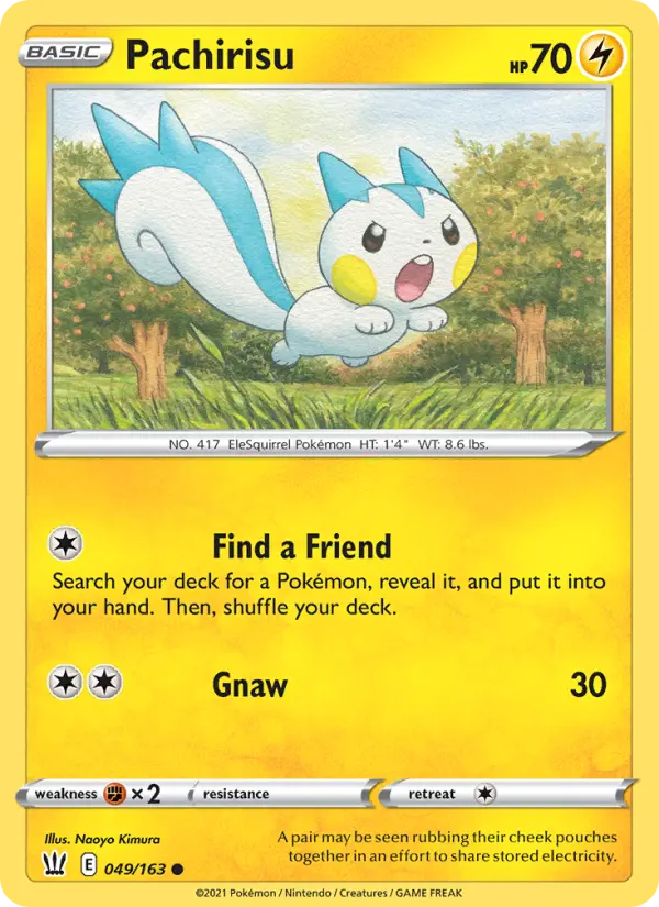 Pachirisu — Battle Styles card #49