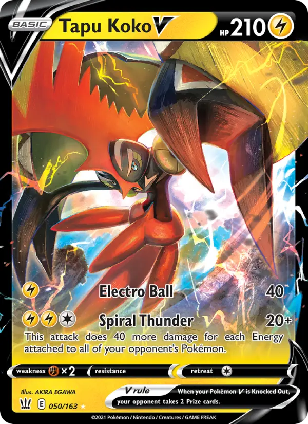 Tapu Koko V — Battle Styles card #50