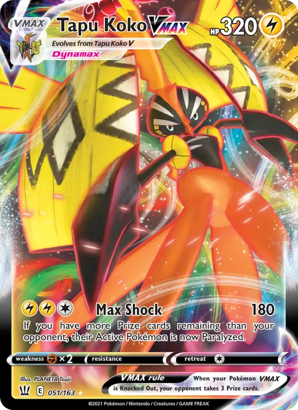 Tapu Koko VMAX — Battle Styles card #51