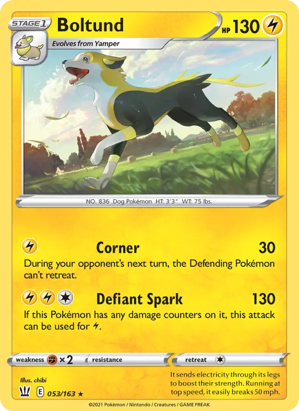 Boltund — Battle Styles card #53