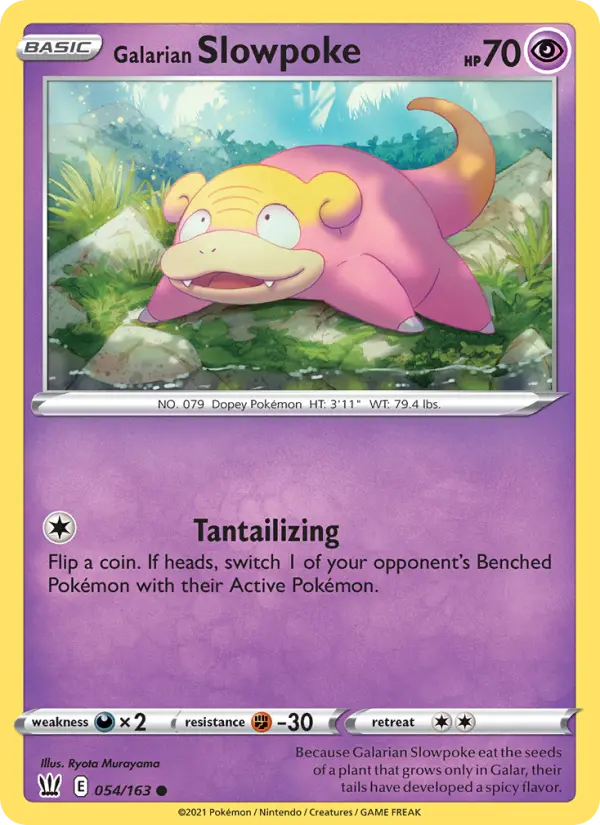 Galarian Slowpoke — Battle Styles card #54