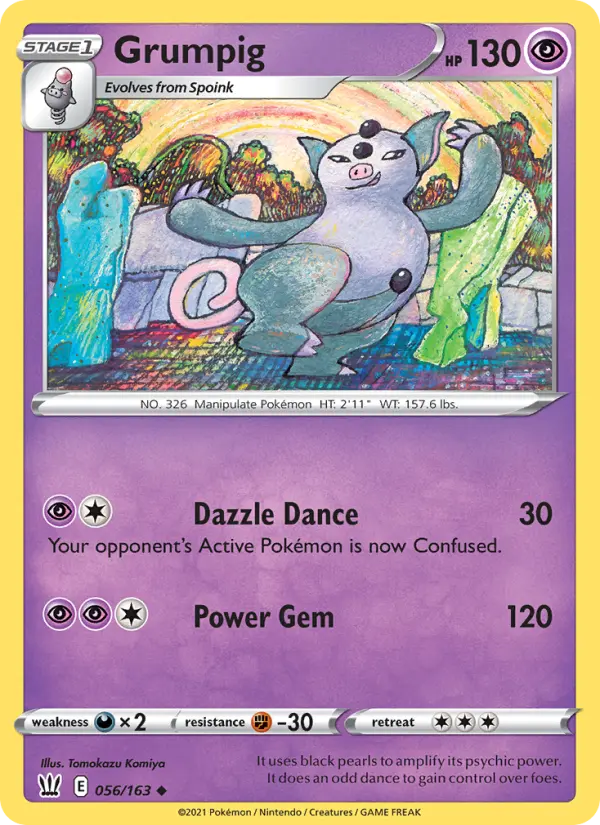 Grumpig — Battle Styles card #56