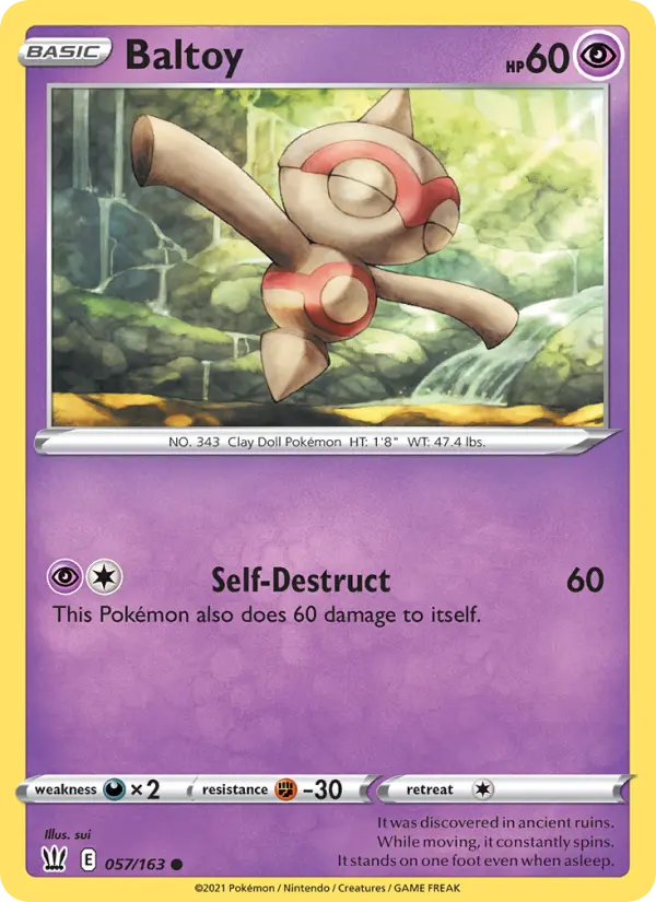 Baltoy — Battle Styles card #57