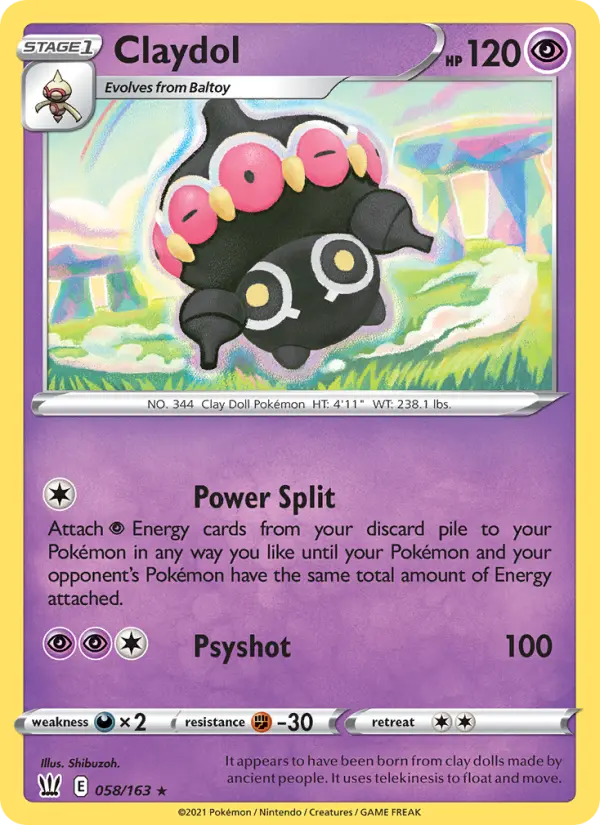 Claydol — Battle Styles card #58