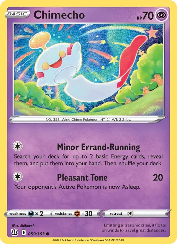 Chimecho — Battle Styles card #59