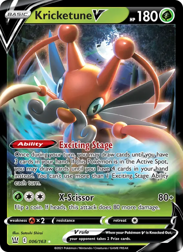 Kricketune V — Battle Styles card #6