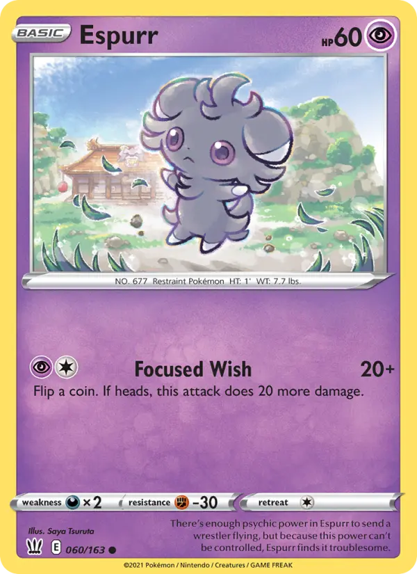 Espurr — Battle Styles card #60