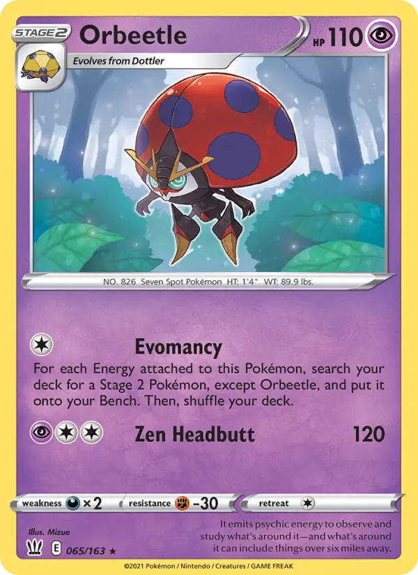 Orbeetle — Battle Styles card #65