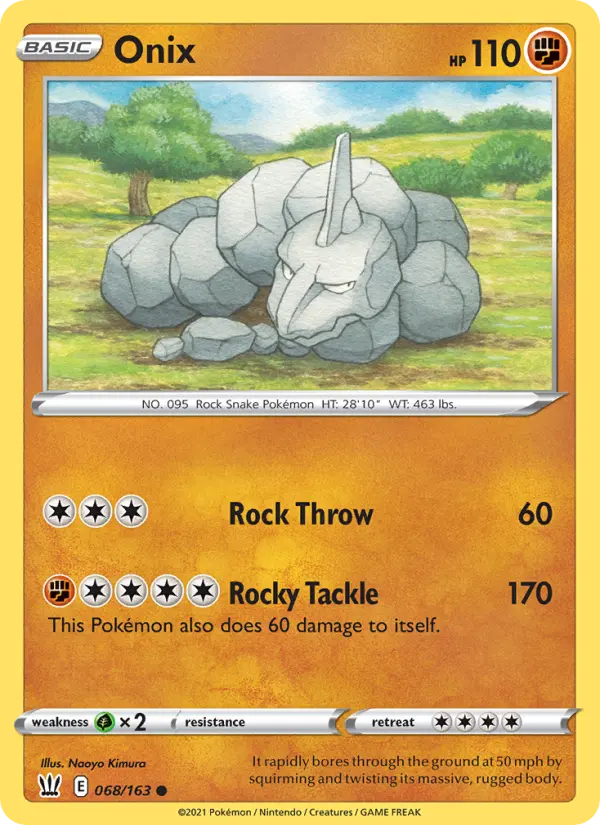 Onix — Battle Styles card #68