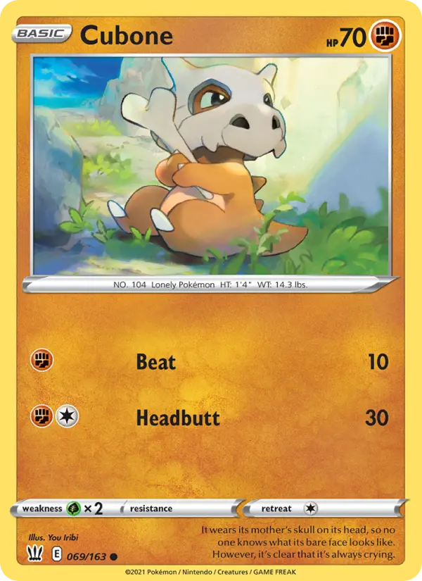 Cubone — Battle Styles card #69