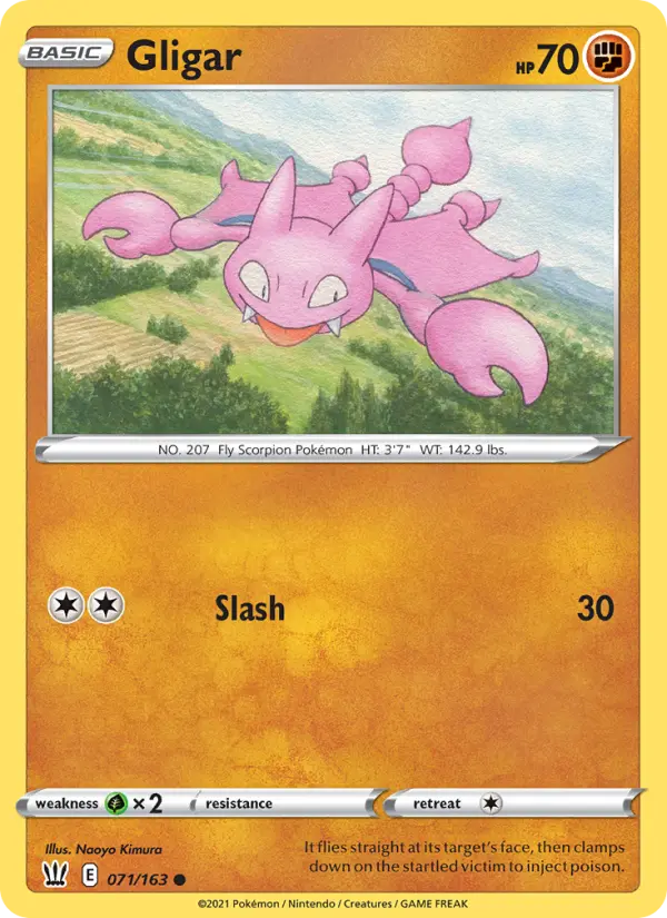 Gligar — Battle Styles card #71