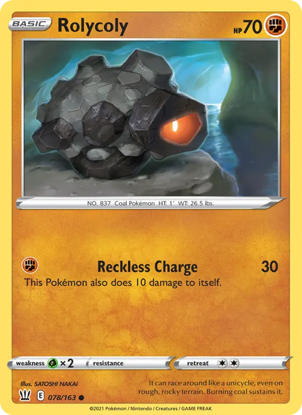 Rolycoly — Battle Styles card #78