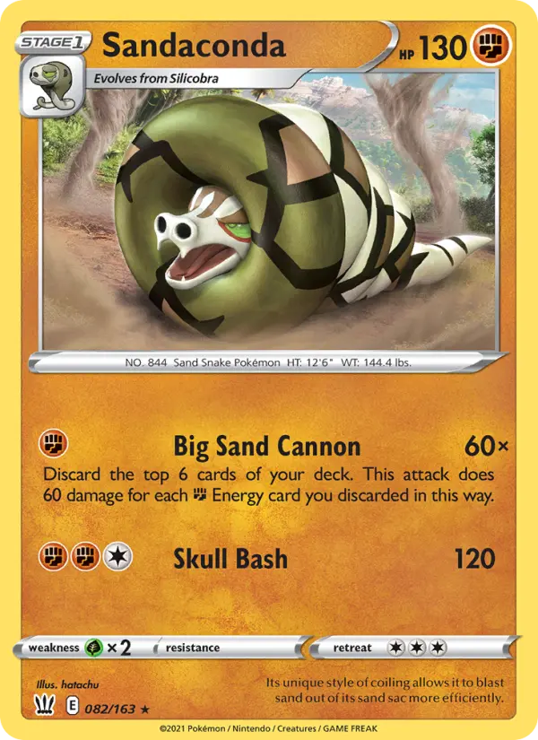 Sandaconda — Battle Styles card #82