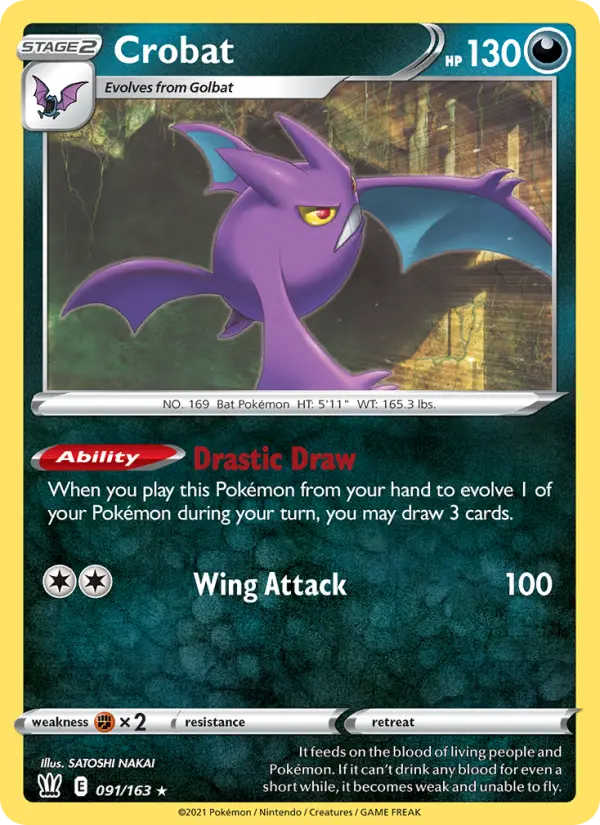 Crobat — Battle Styles card #91