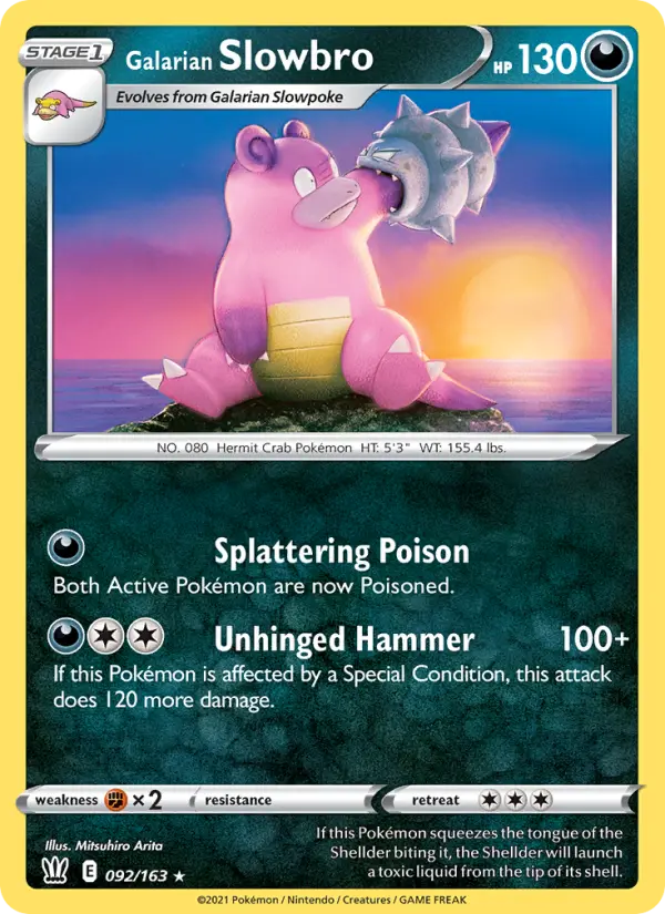 Galarian Slowbro — Battle Styles card #92