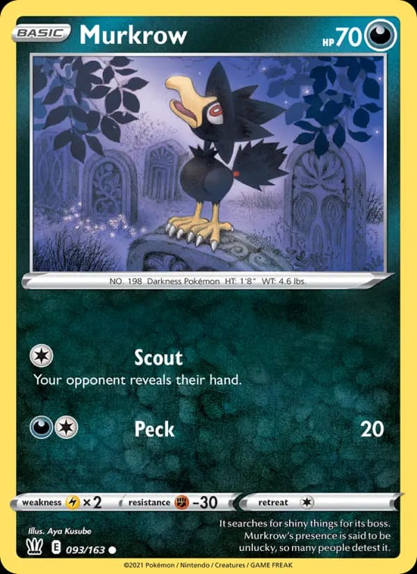Murkrow — Battle Styles card #93