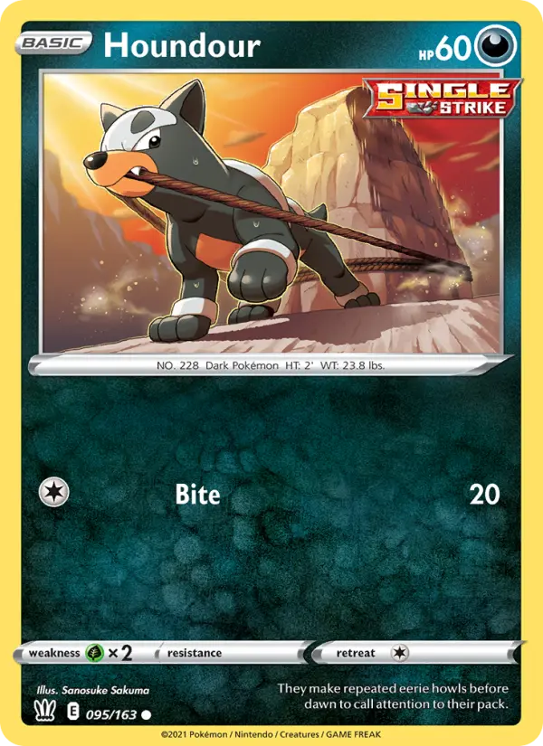 Houndour — Battle Styles card #95
