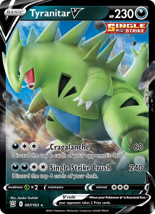 Tyranitar V — Battle Styles card #97