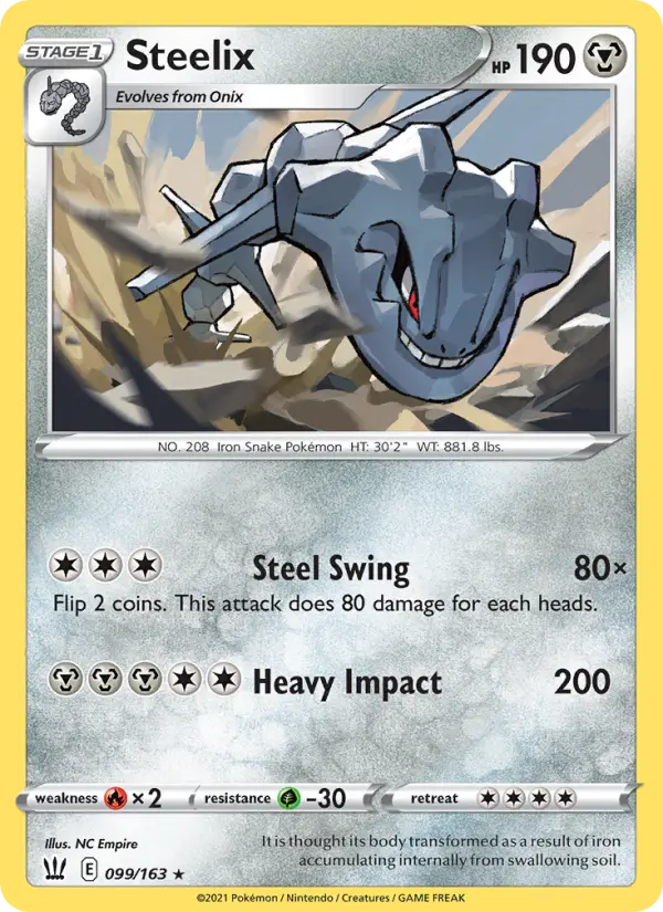 Steelix — Battle Styles card #99