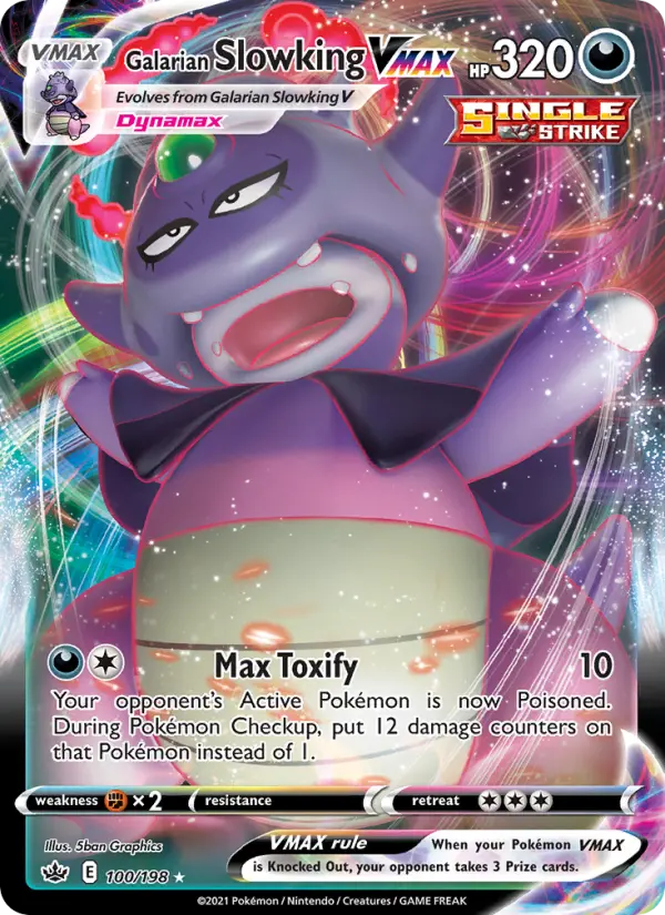 Galarian Slowking VMAX — Chilling Reign card #100